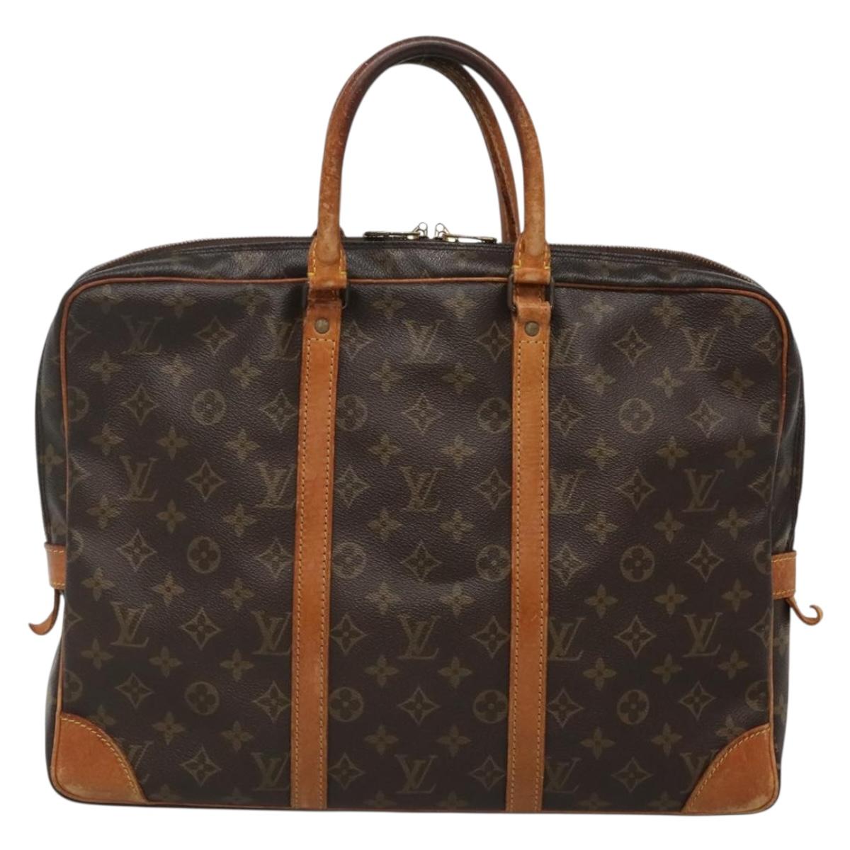 LOUIS VUITTON Monogram Porte Documents Voyage Business Bag M52005 LV Auth 132932