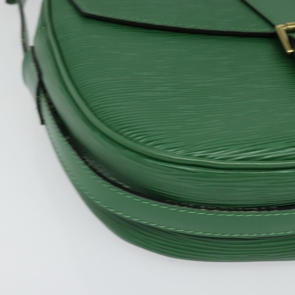 LOUIS VUITTON Epi Jeune Fille MM Shoulder Bag Green M52154 LV Auth 132936