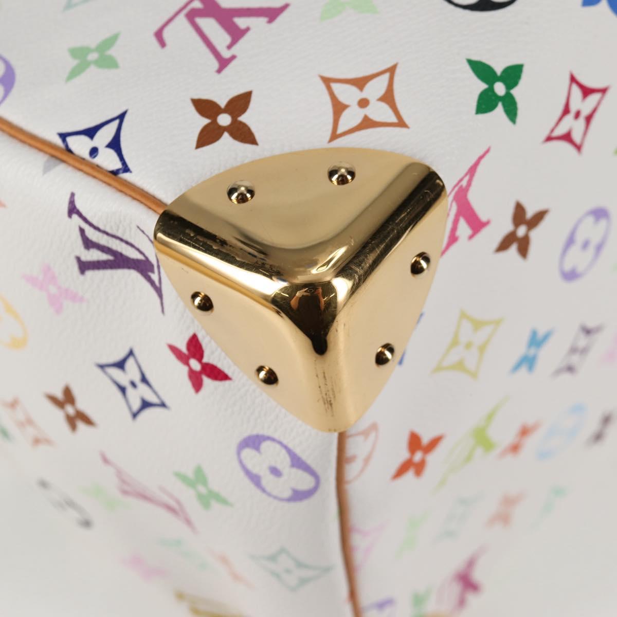 LOUIS VUITTON Monogram Multicolor Speedy 30 Bag White Bron M92643 Auth 132956SAV