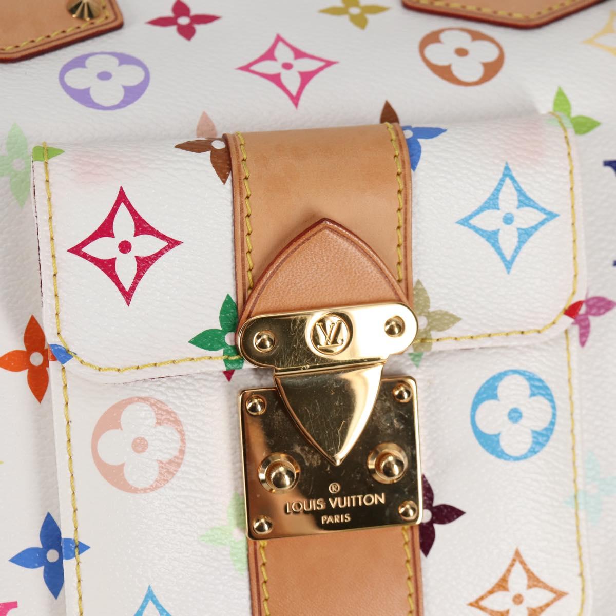 LOUIS VUITTON Monogram Multicolor Speedy 30 Bag White Bron M92643 Auth 132956SAV
