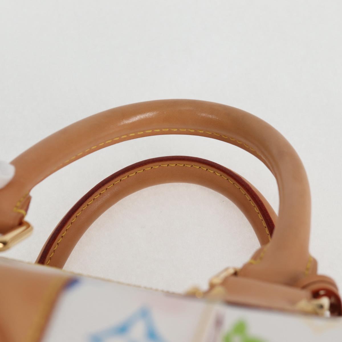 LOUIS VUITTON Monogram Multicolor Speedy 30 Bag White Bron M92643 Auth 132956SAV