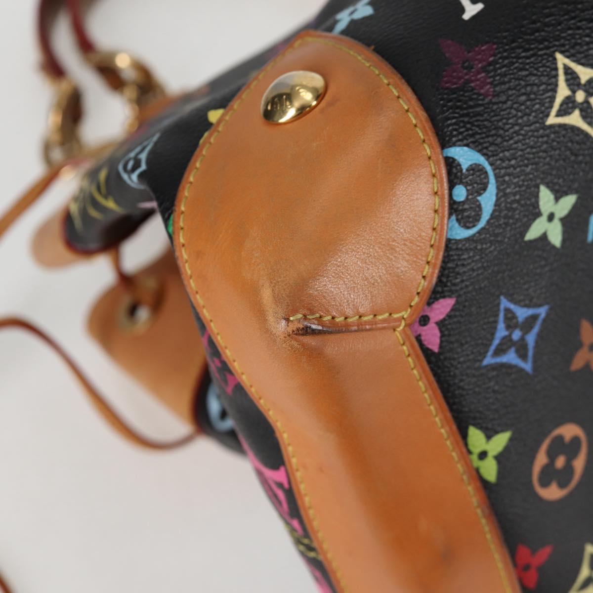 LOUIS VUITTON Monogram Multicolor Ursula Tote Bag Black M40124 LV Auth 132957V