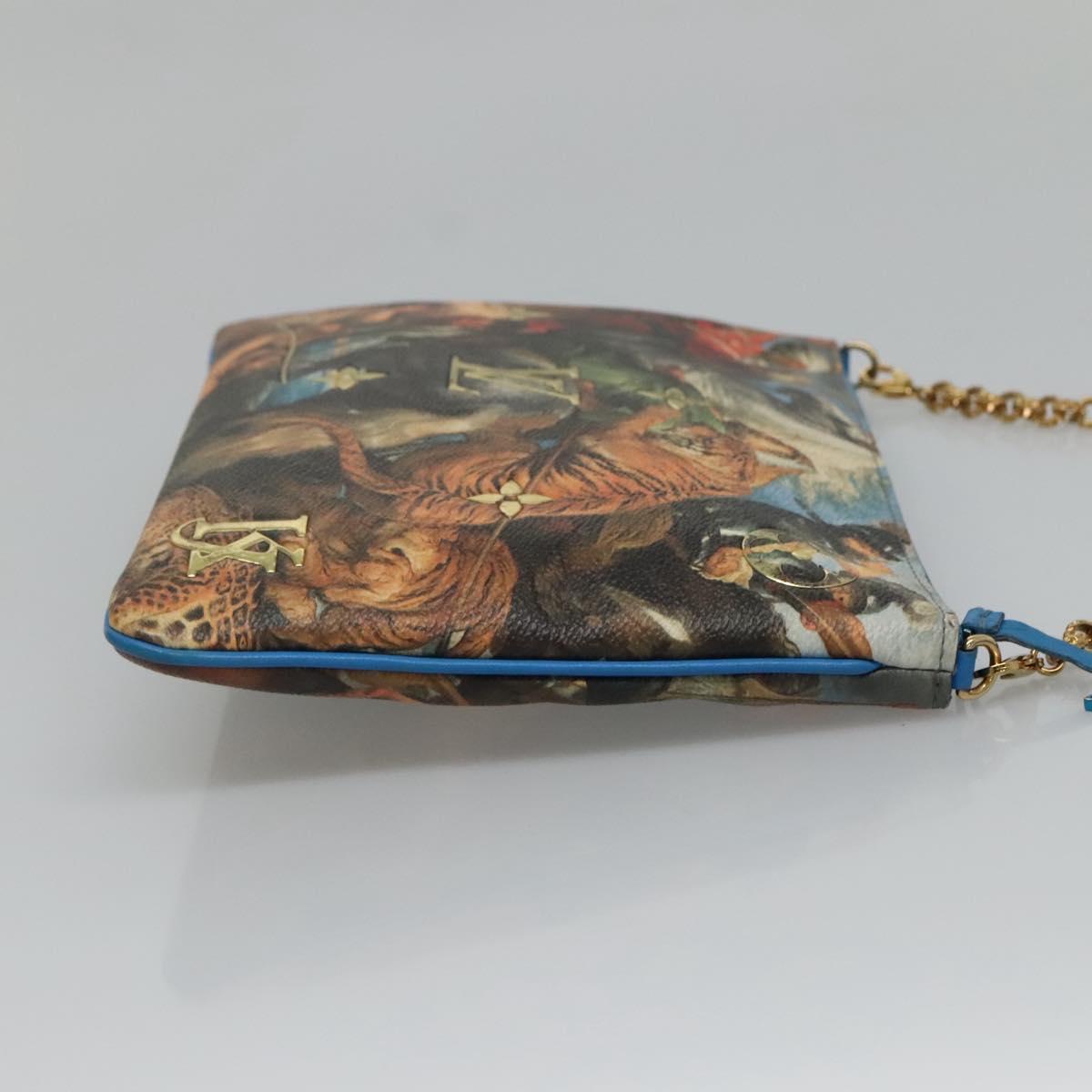 LOUIS VUITTON Celty Pochette Plat Pouch Koons Rubens M64617 LV Auth 132960SAM