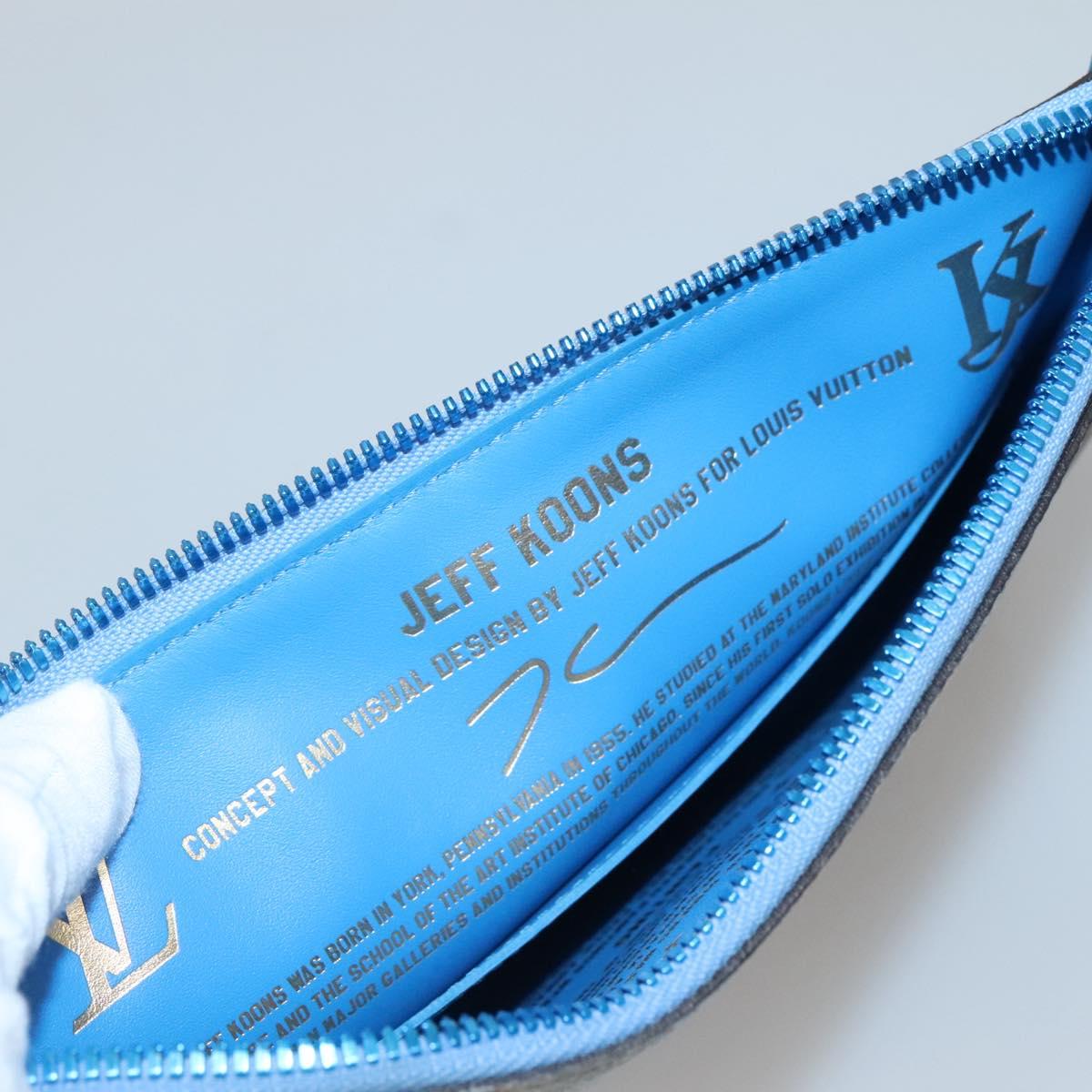 LOUIS VUITTON Celty Pochette Plat Pouch Koons Rubens M64617 LV Auth 132961SM