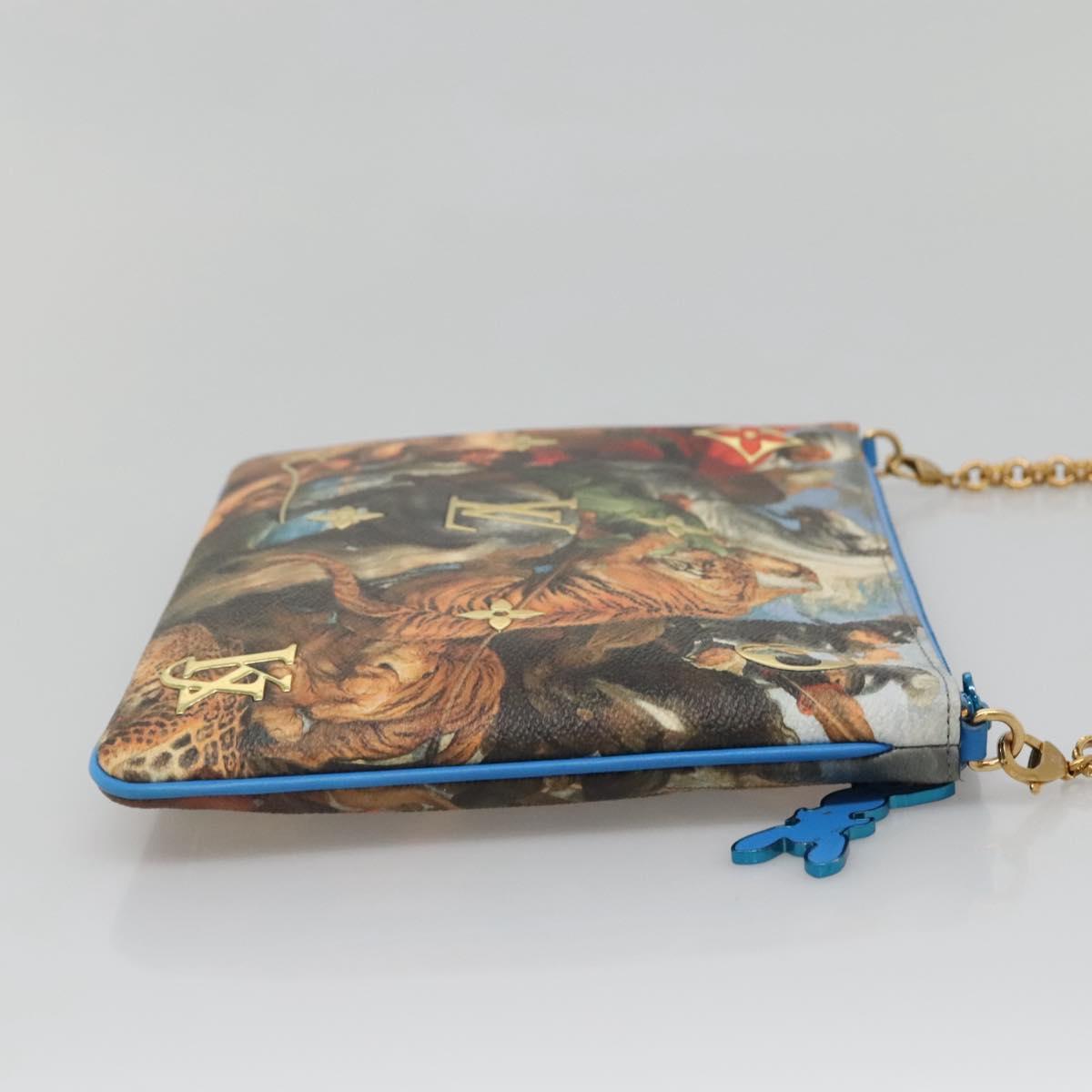 LOUIS VUITTON Celty Pochette Plat Pouch Koons Rubens M64617 LV Auth 132961SM