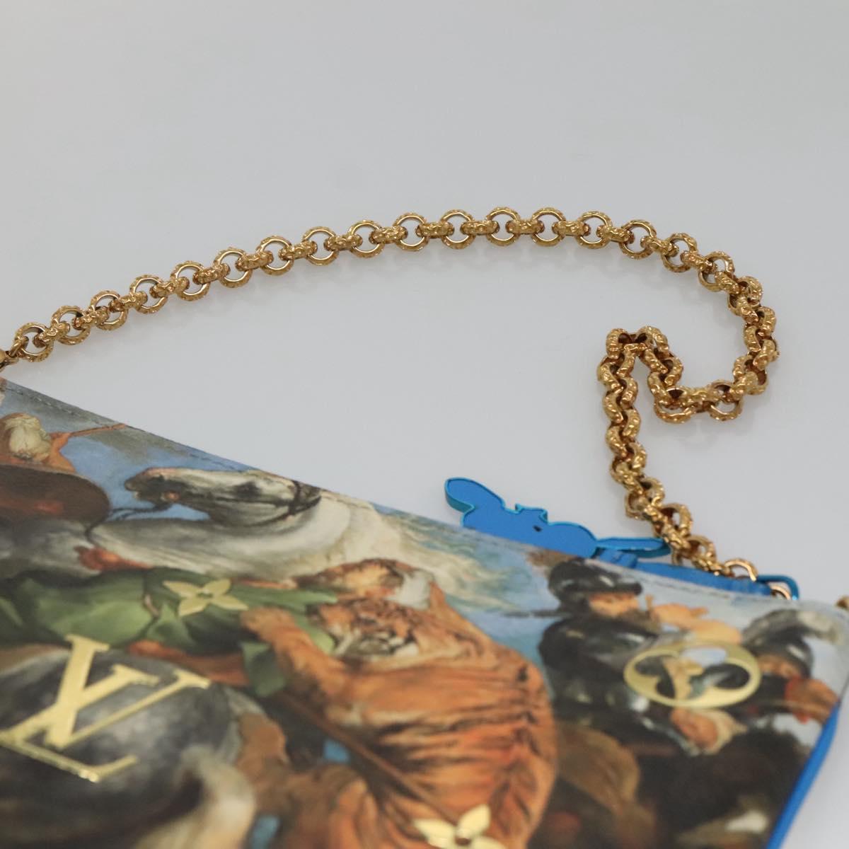 LOUIS VUITTON Celty Pochette Plat Pouch Koons Rubens M64617 LV Auth 132961SM