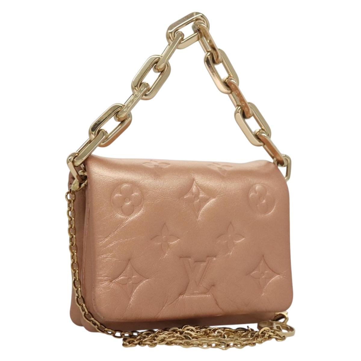 LOUIS VUITTON Monogram Kussan Shoulder Bag Rose Valerine M21765 Auth 132966M