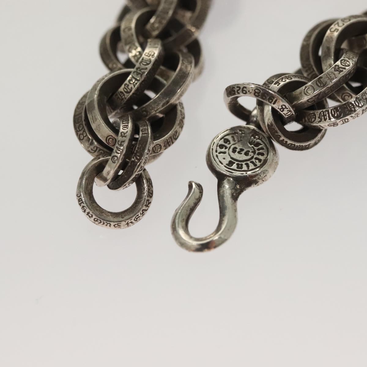 Chrome Hearts Double B Ring Bracelet Ag925 Silver Auth 132979SAM
