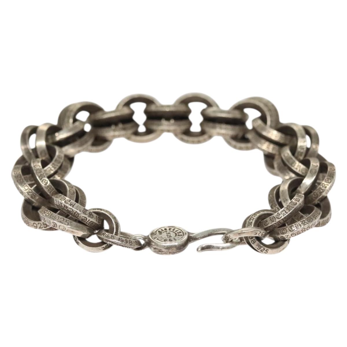 Chrome Hearts Double B Ring Bracelet Ag925 Silver Auth 132979SAM