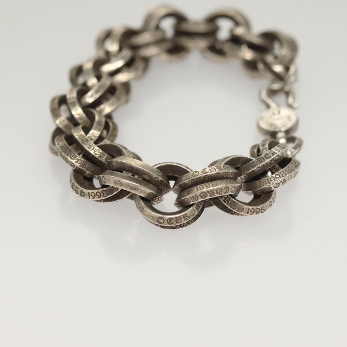 Chrome Hearts Double B Ring Bracelet Ag925 Silver Auth 132979SAM
