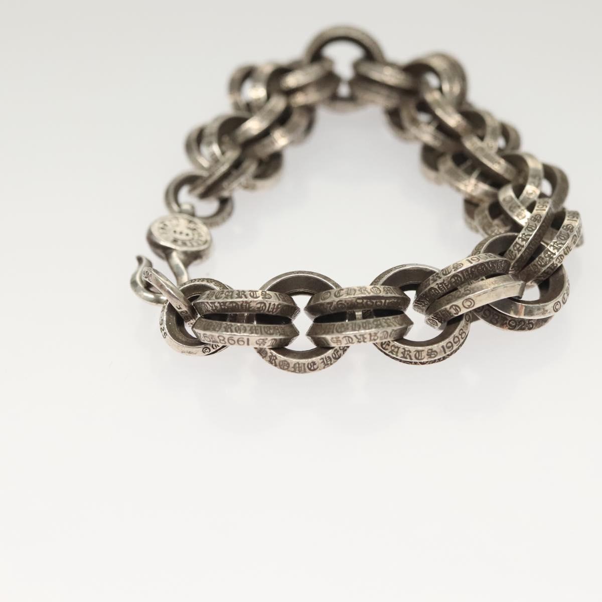 Chrome Hearts Double B Ring Bracelet Ag925 Silver Auth 132979SAM
