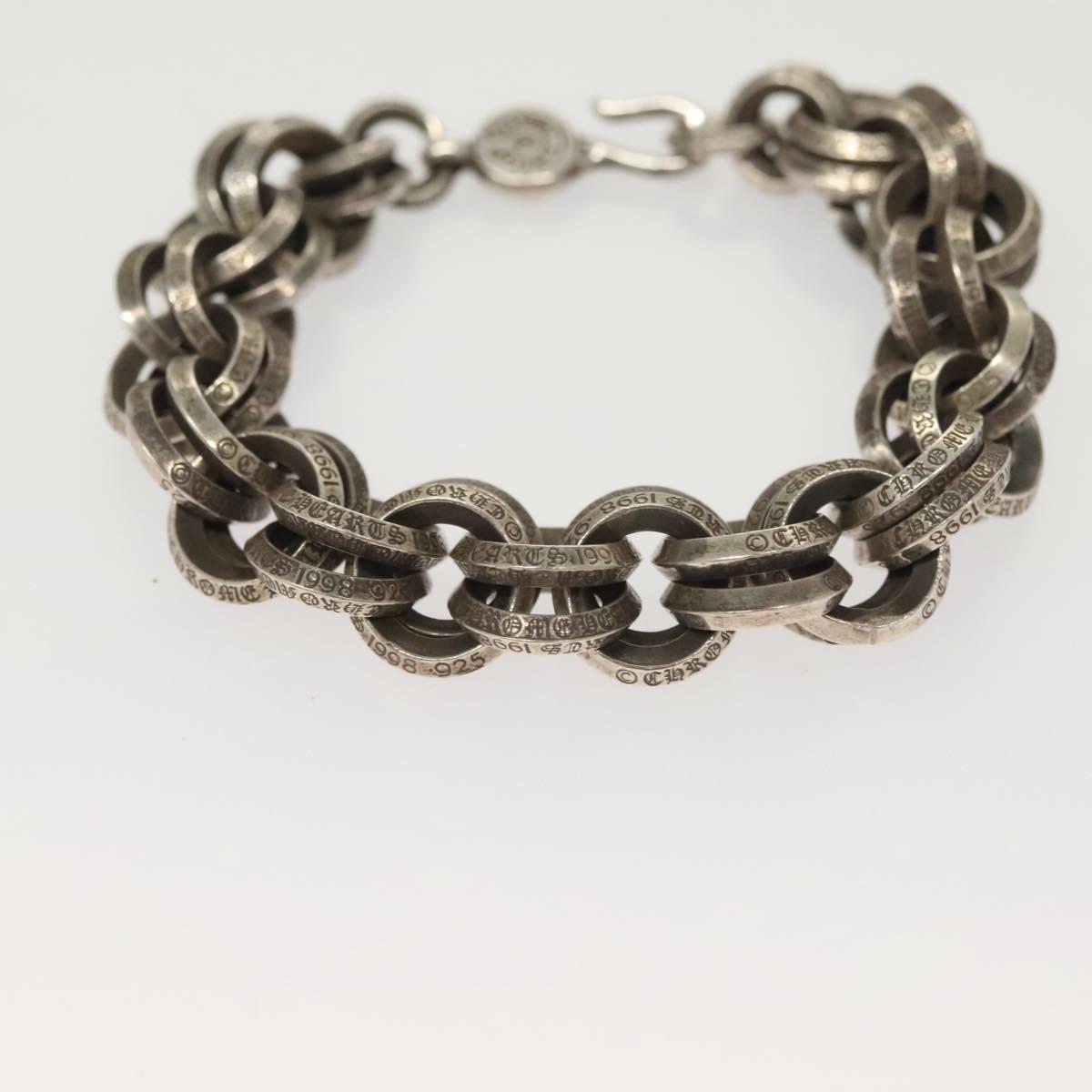 Chrome Hearts Double B Ring Bracelet Ag925 Silver Auth 132979SAM