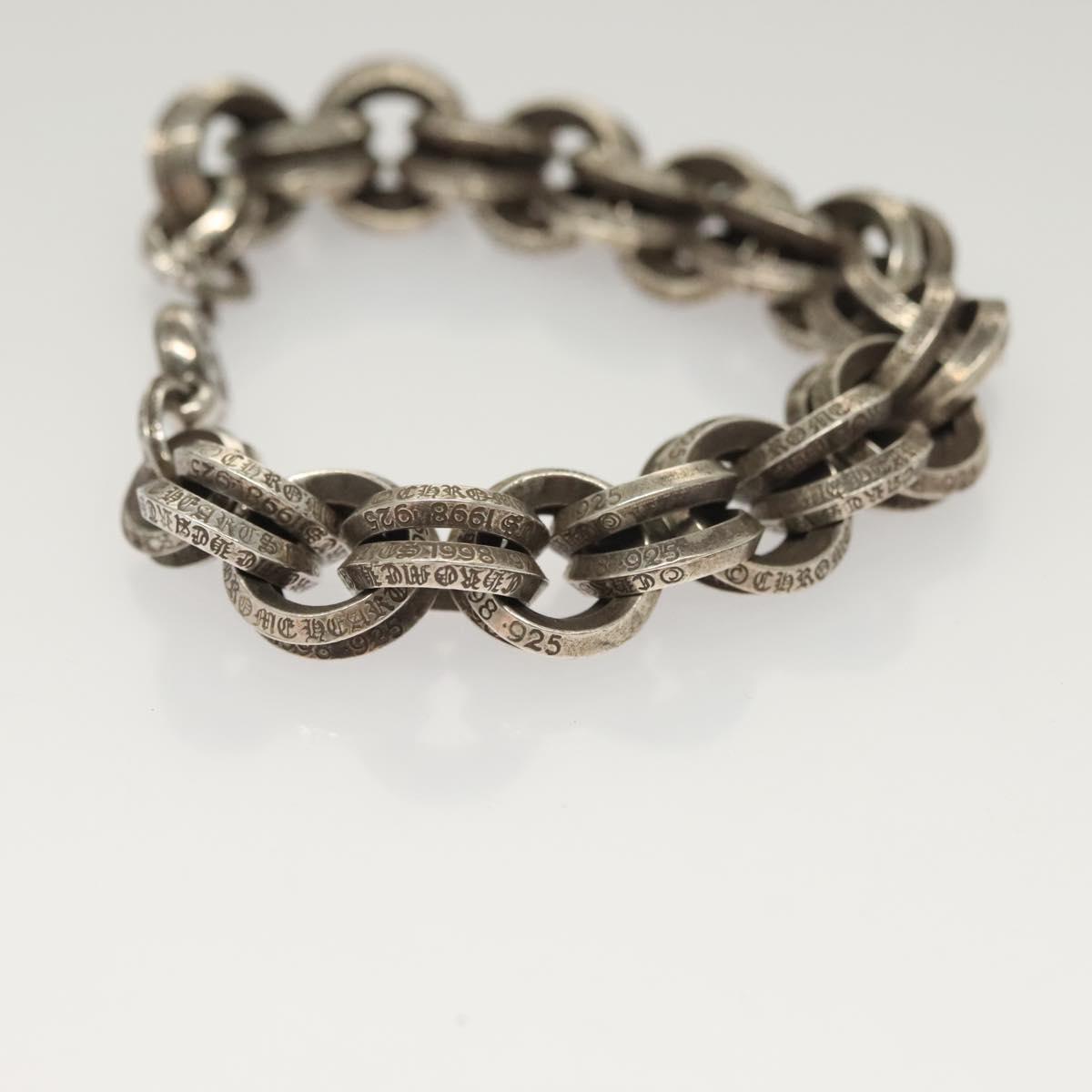 Chrome Hearts Double B Ring Bracelet Ag925 Silver Auth 132979SAM