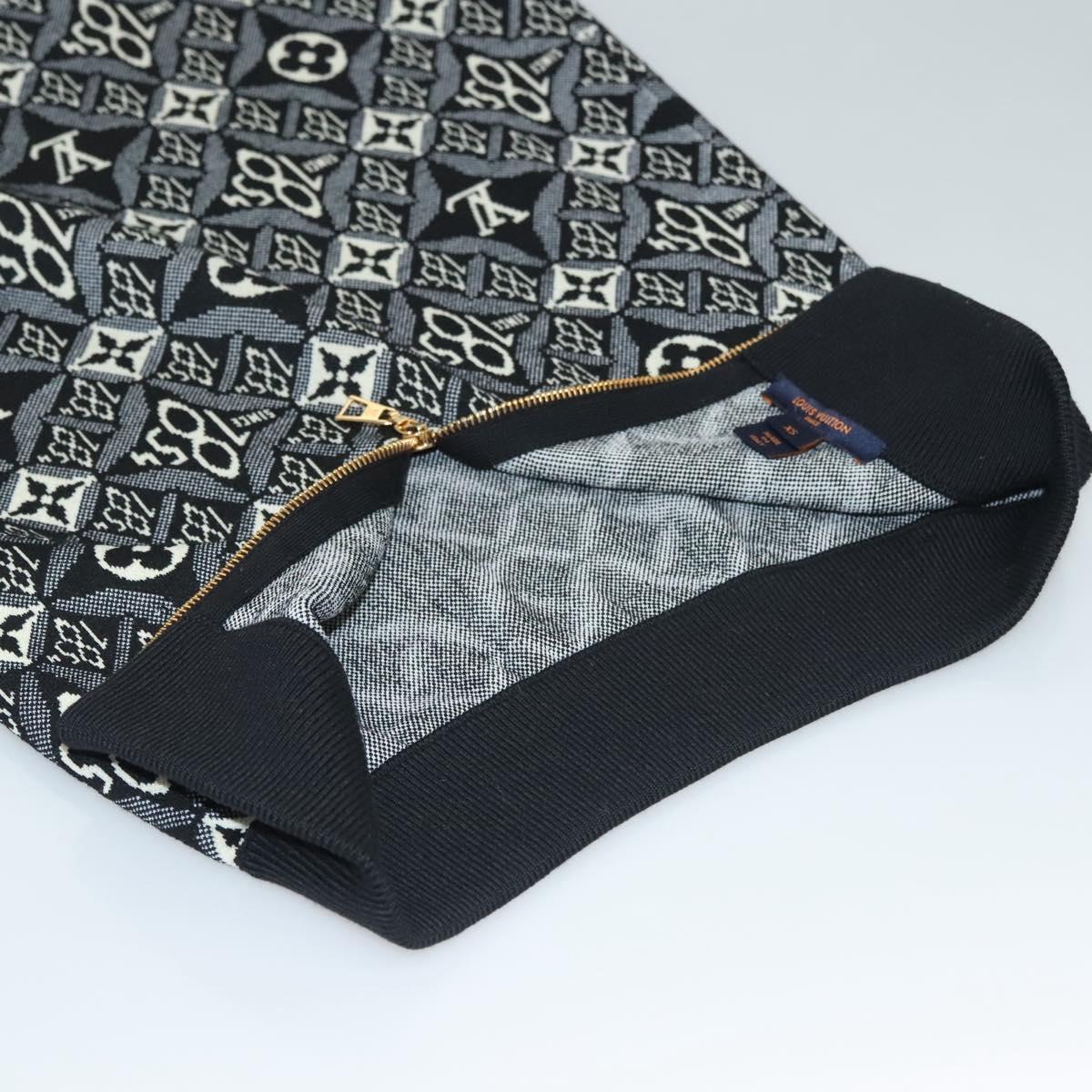 LOUIS VUITTON Monogram Jaguar Pre Owned skirt 1854 print Black LV Auth 132996M