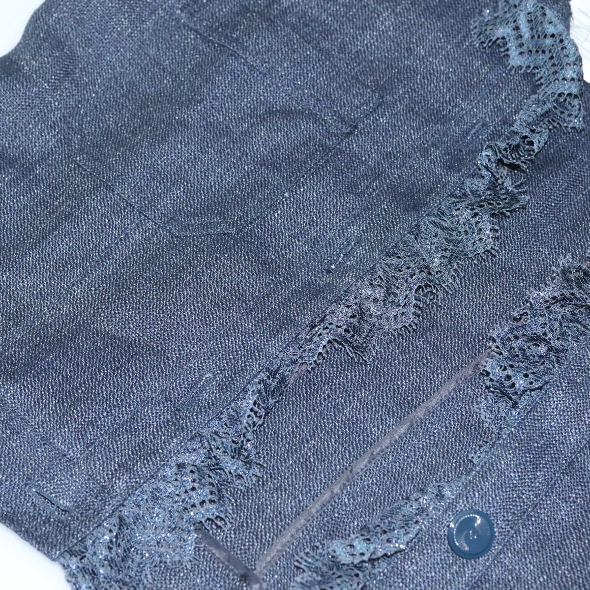 CHANEL Jacket & Pants Set Jacket Denim Blue CC Auth 132998M