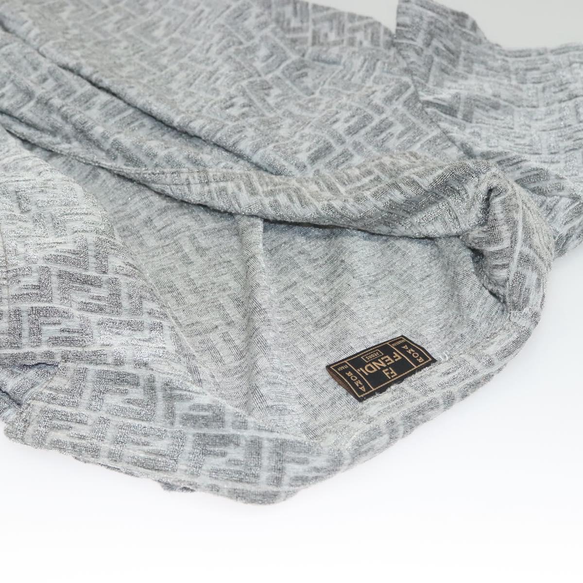 FENDI One Piece Zucca Pile Gray Auth 133002M