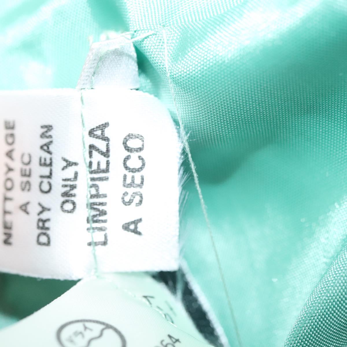 CELINE Skirt Wool Green CC Auth 133003M
