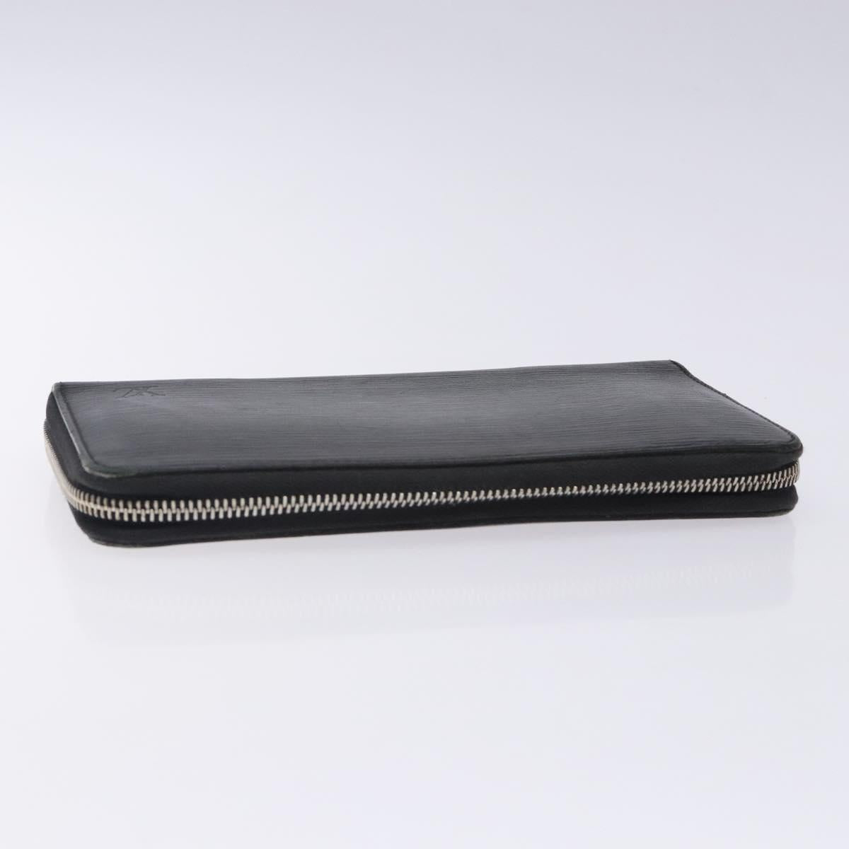 LOUIS VUITTON Epi Zippy Organizer Long Wallet Black M63852 LV Auth 133006