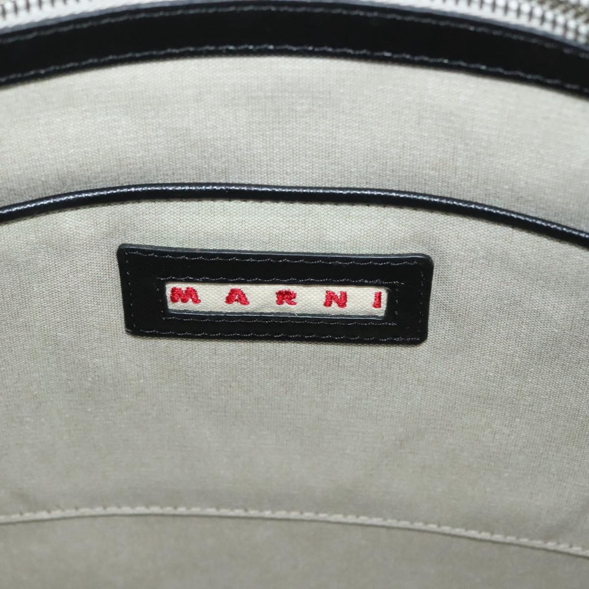 MARNI Tote Bag Leather Green Auth 133065