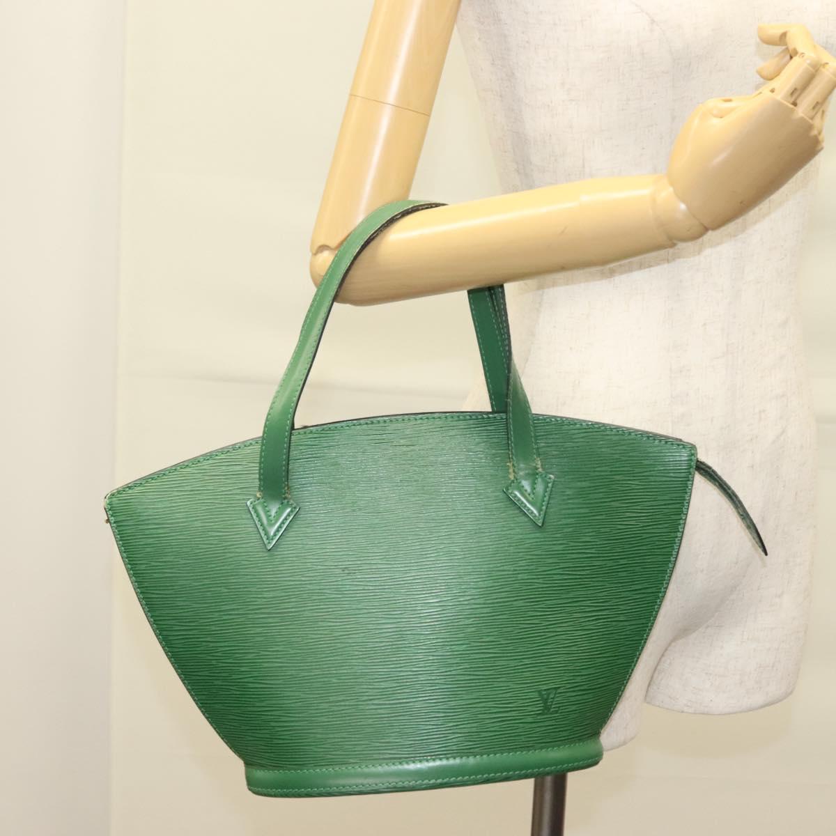 LOUIS VUITTON Epi Saint Jacques Hand Bag Green M52274 LV Auth 133074