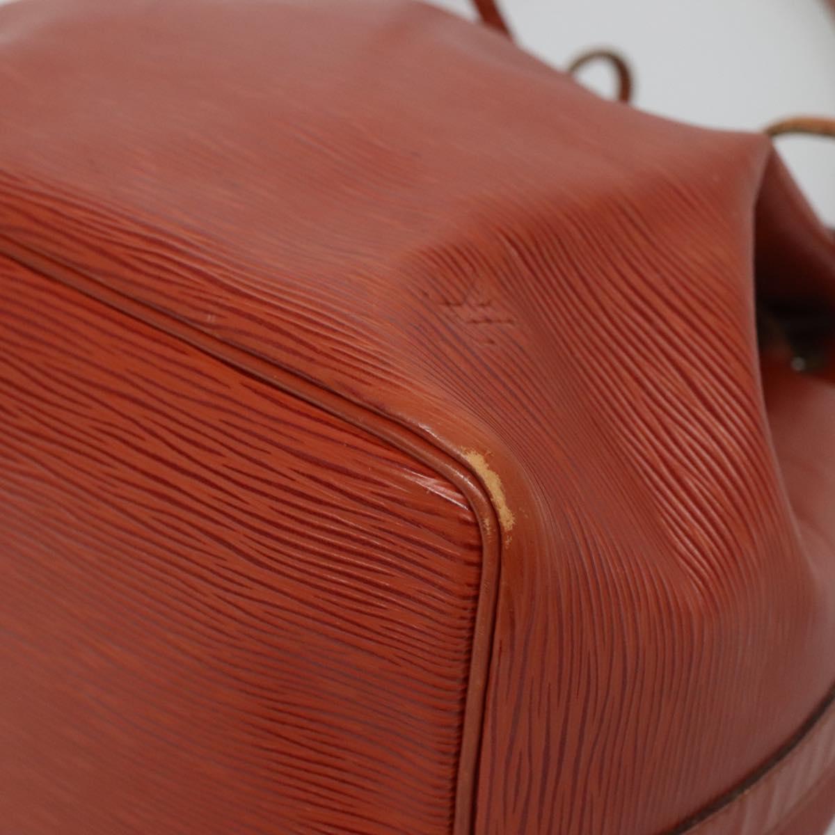 LOUIS VUITTON Epi Petit Noe Shoulder Bag Brown M44103 LV Auth 133075