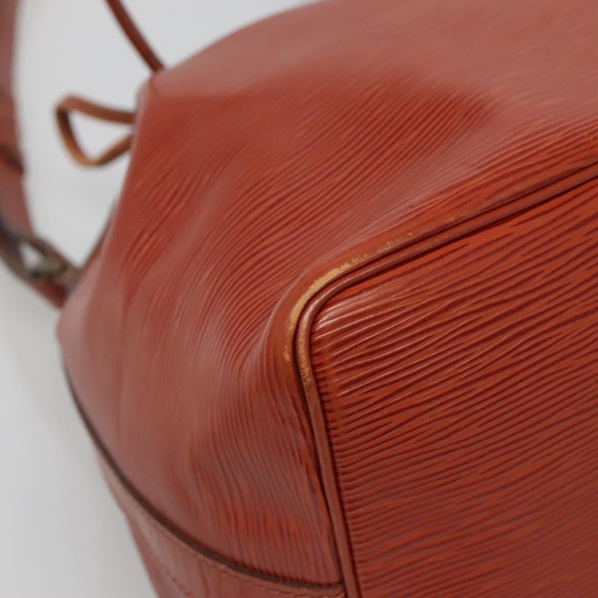 LOUIS VUITTON Epi Petit Noe Shoulder Bag Brown M44103 LV Auth 133075