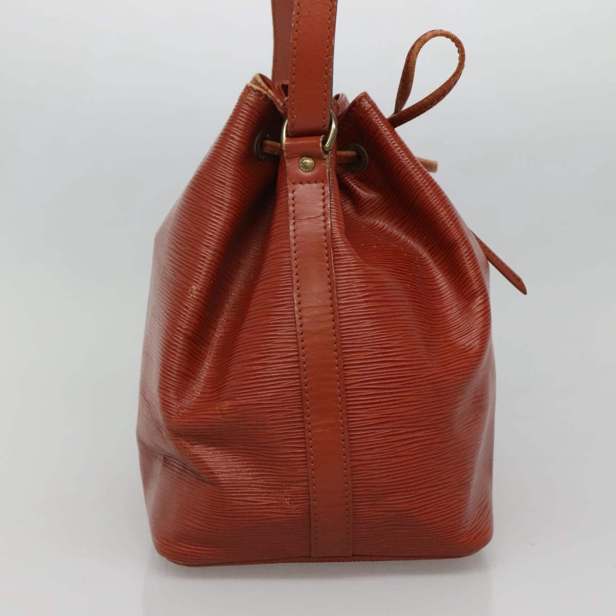 LOUIS VUITTON Epi Petit Noe Shoulder Bag Brown M44103 LV Auth 133075