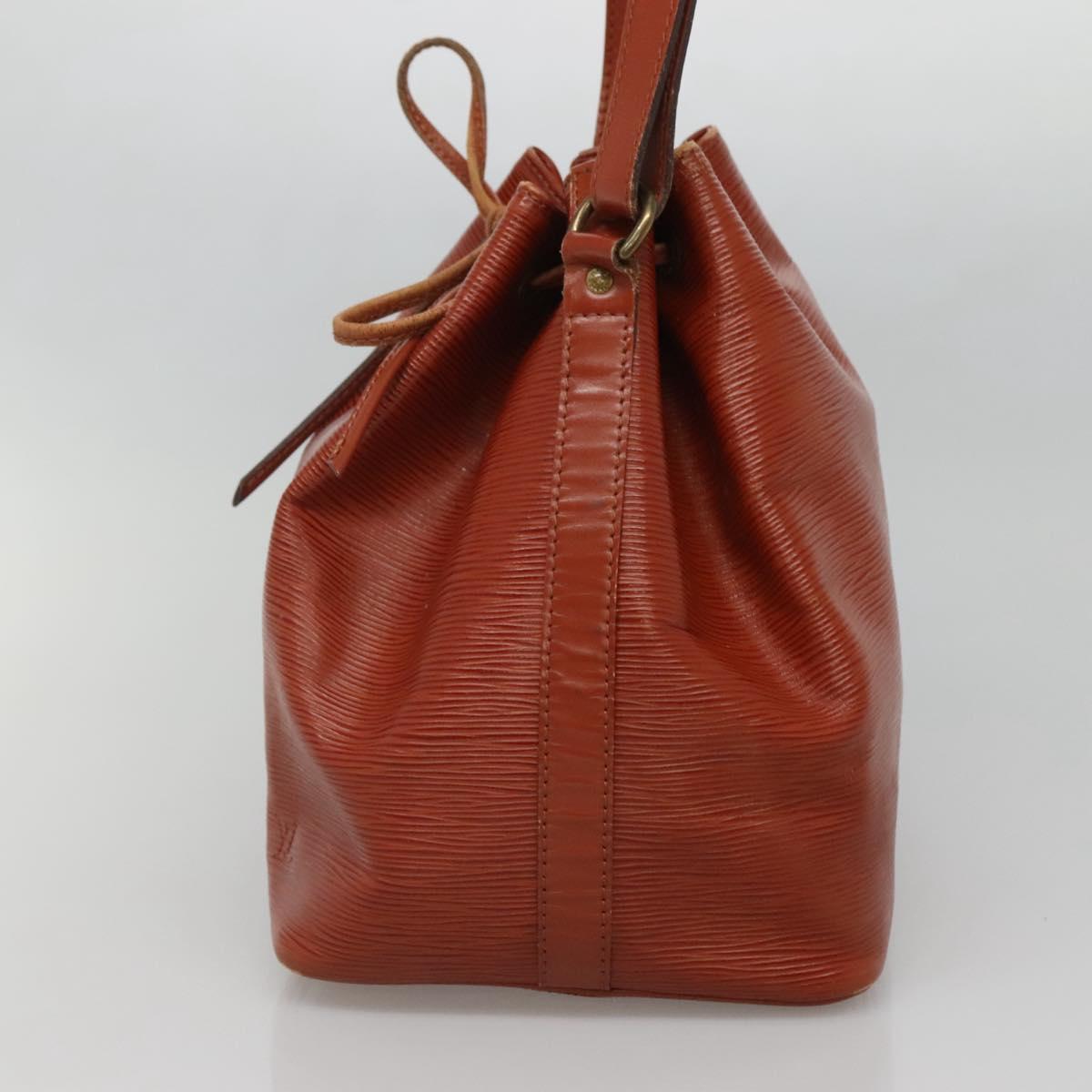 LOUIS VUITTON Epi Petit Noe Shoulder Bag Brown M44103 LV Auth 133075