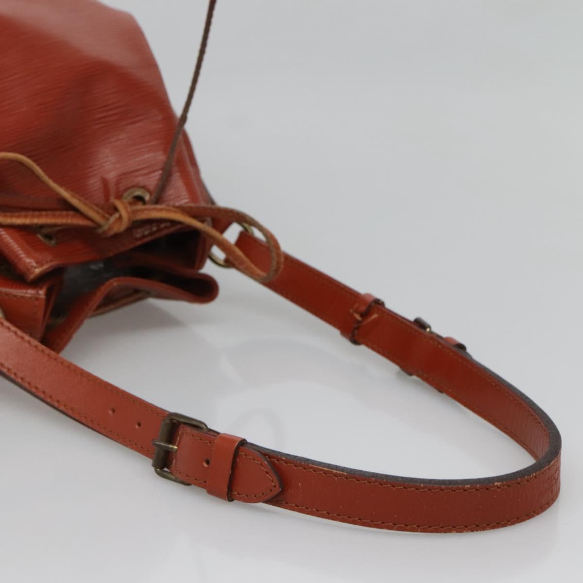 LOUIS VUITTON Epi Petit Noe Shoulder Bag Brown M44103 LV Auth 133075