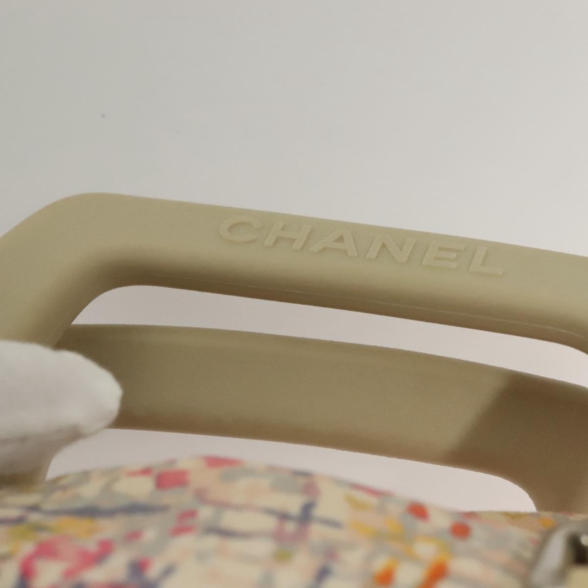 CHANEL Hand Bag Canvas 2way Pink Silver CC Auth 133090