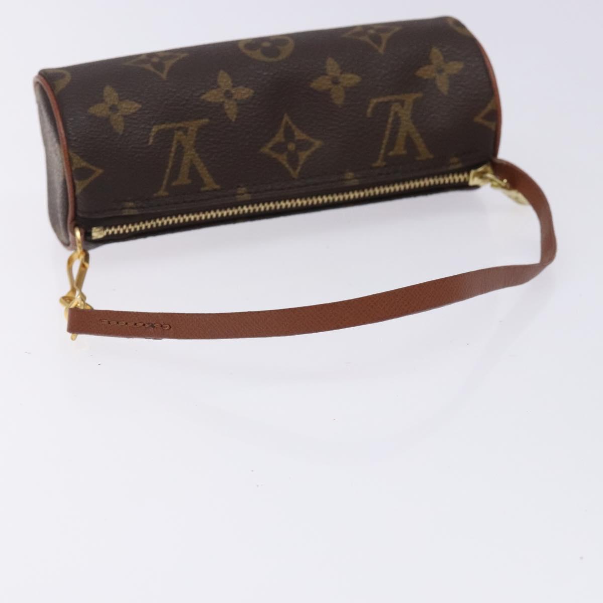 LOUIS VUITTON Monogram Papillon Pouch LV Auth 133105