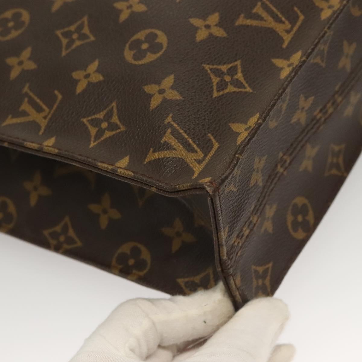 LOUIS VUITTON Monogram Sac Plat Hand Bag M51140 LV Auth 133109