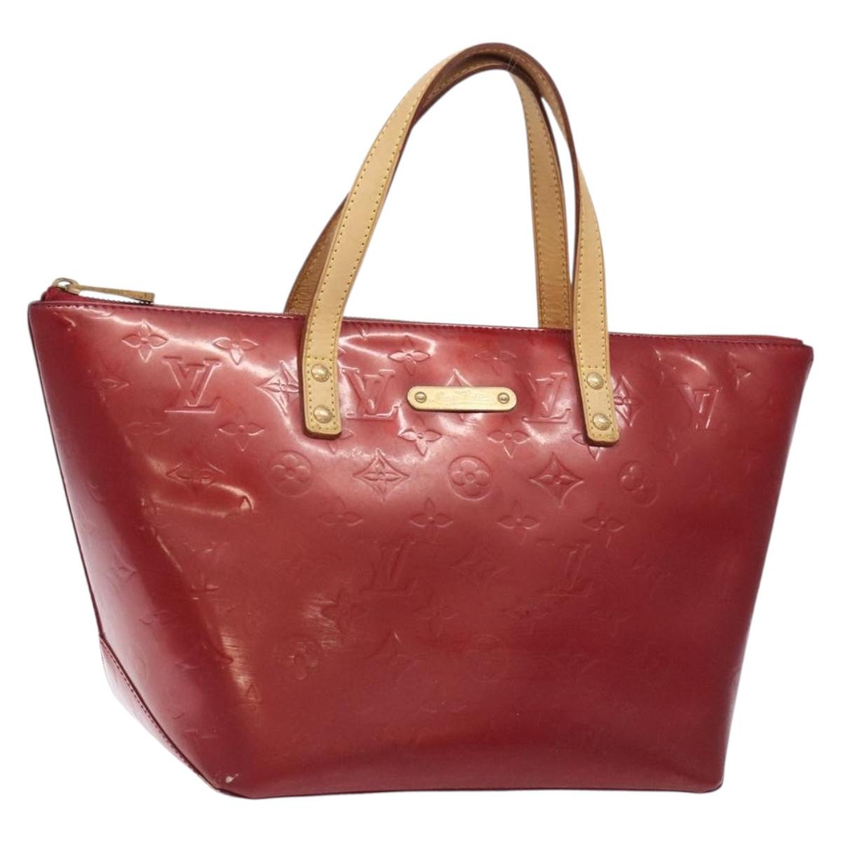 LOUIS VUITTON Monogram Vernis Bellevue PM Bag Pomme D'amour M93583 Auth 133126