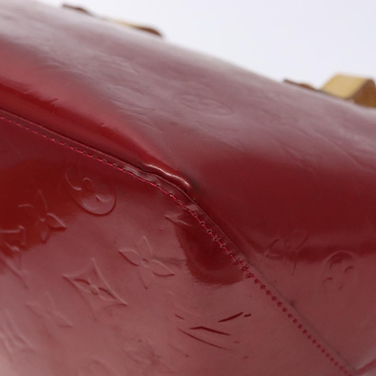 LOUIS VUITTON Monogram Vernis Bellevue PM Bag Pomme D'amour M93583 Auth 133126
