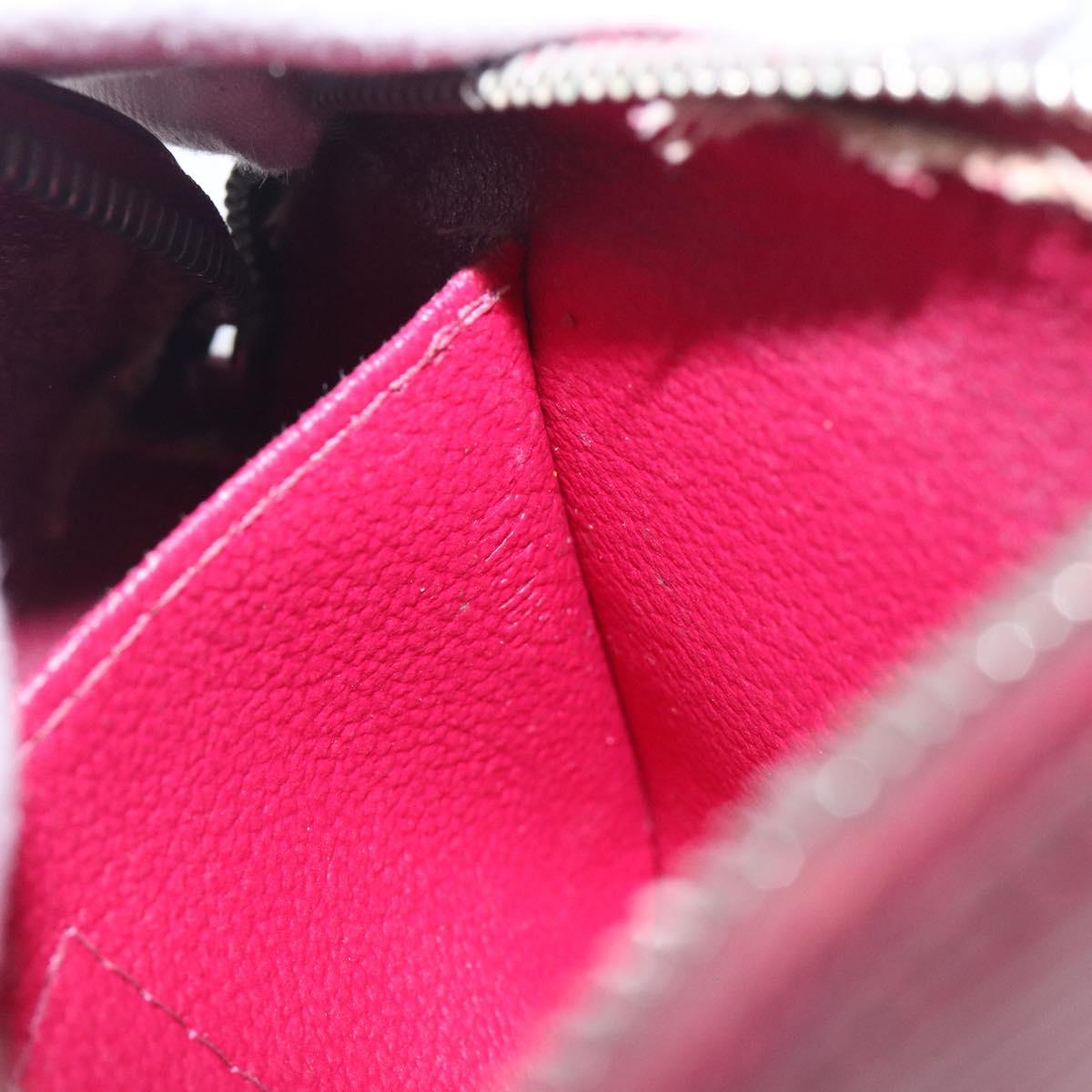 LOUIS VUITTON Epi Pochette Cosmetic PM Pouch Fuchsia M40641 LV Auth 133170