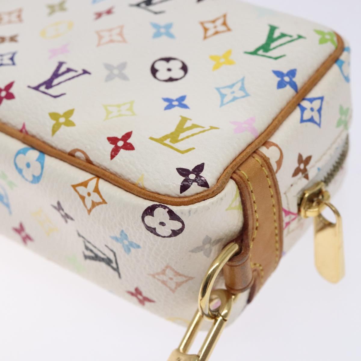 LOUIS VUITTON Monogram Multicolor Trousse Wapity White M58033 LV Auth 133186