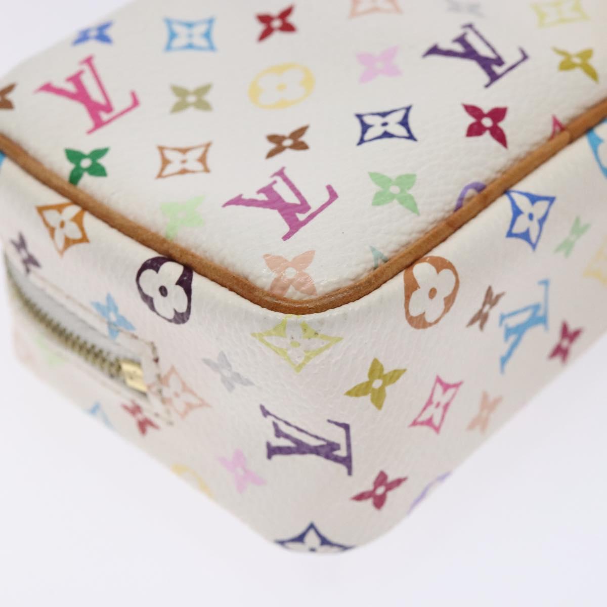 LOUIS VUITTON Monogram Multicolor Trousse Wapity White M58033 LV Auth 133186