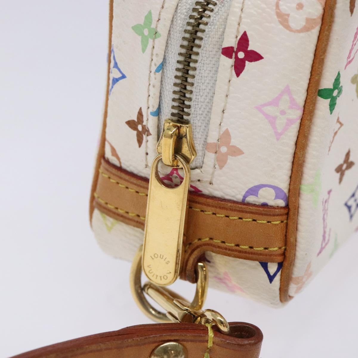 LOUIS VUITTON Monogram Multicolor Trousse Wapity White M58033 LV Auth 133186