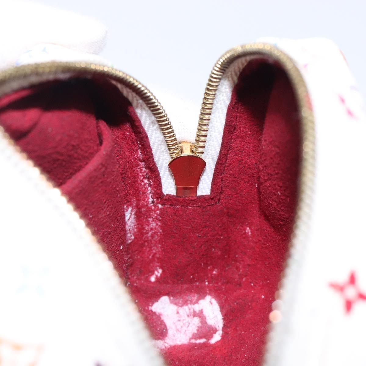 LOUIS VUITTON Monogram Multicolor Trousse Wapity White M58033 LV Auth 133186