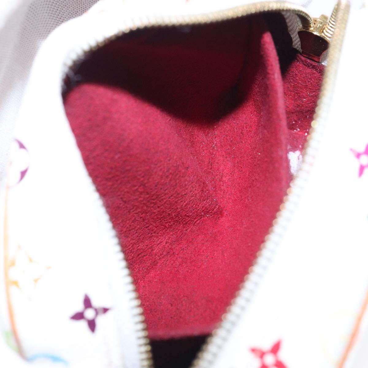 LOUIS VUITTON Monogram Multicolor Trousse Wapity White M58033 LV Auth 133186