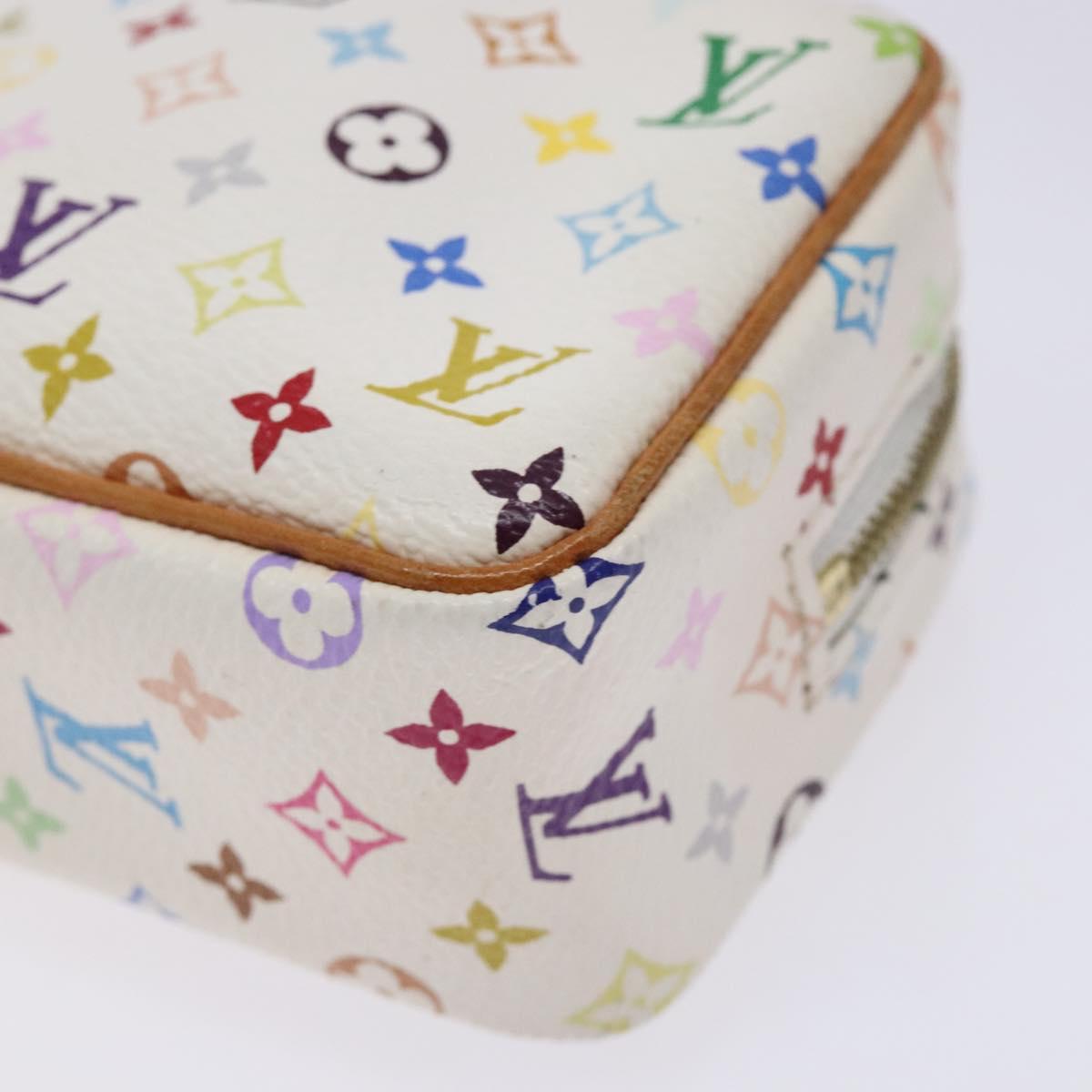 LOUIS VUITTON Monogram Multicolor Trousse Wapity White M58033 LV Auth 133186