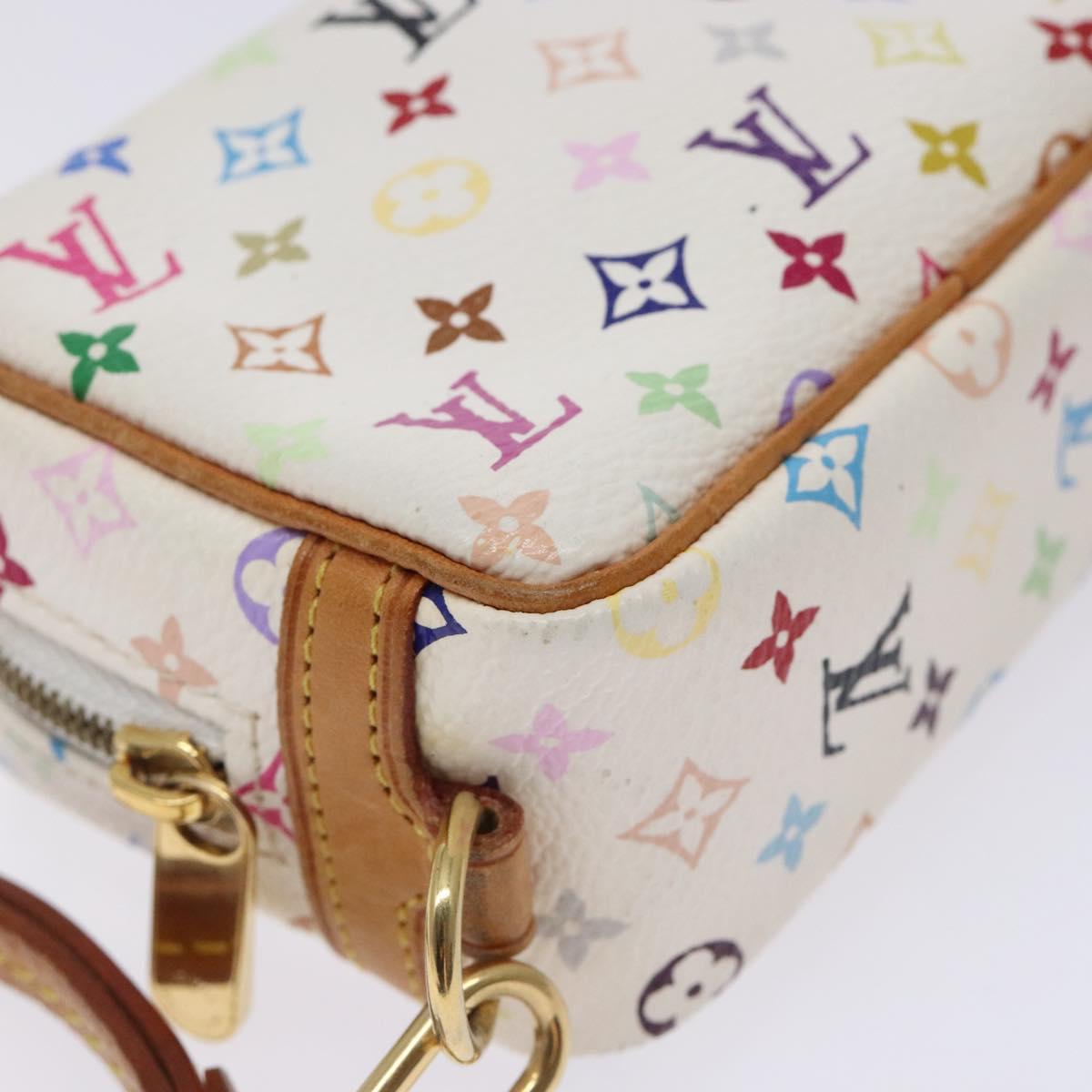 LOUIS VUITTON Monogram Multicolor Trousse Wapity White M58033 LV Auth 133186