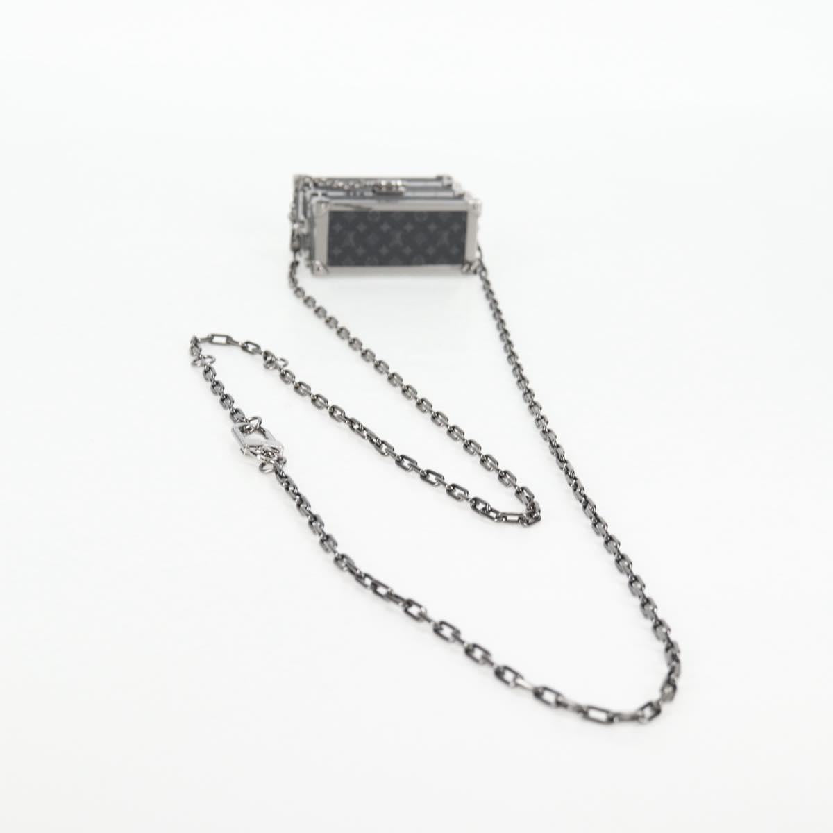 LOUIS VUITTON Trunk Box Earphone Metal M77167 LV Auth 133202SM
