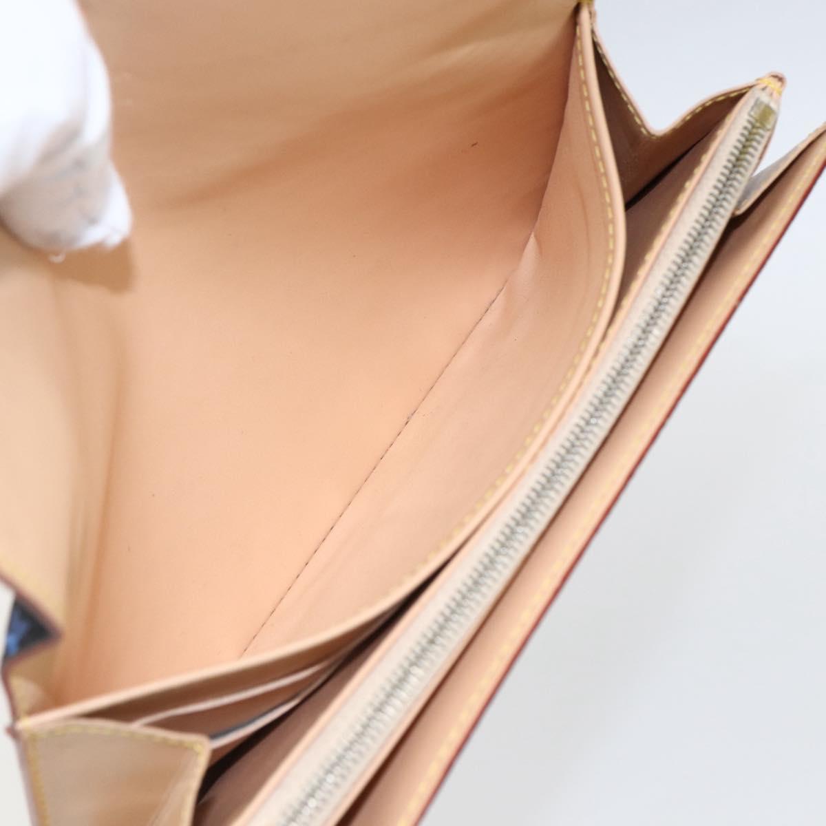 LOUIS VUITTON Multicolor Portefeiulle Sarah Wallet Black M60668 LV Auth 133224V