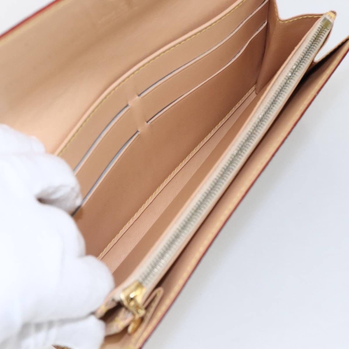 LOUIS VUITTON Multicolor Portefeiulle Sarah Wallet Black M60668 LV Auth 133224V