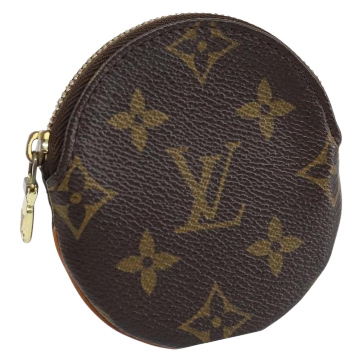 LOUIS VUITTON Monogram Porte Monnaie Round Coin Purse M61926 LV Auth 133225