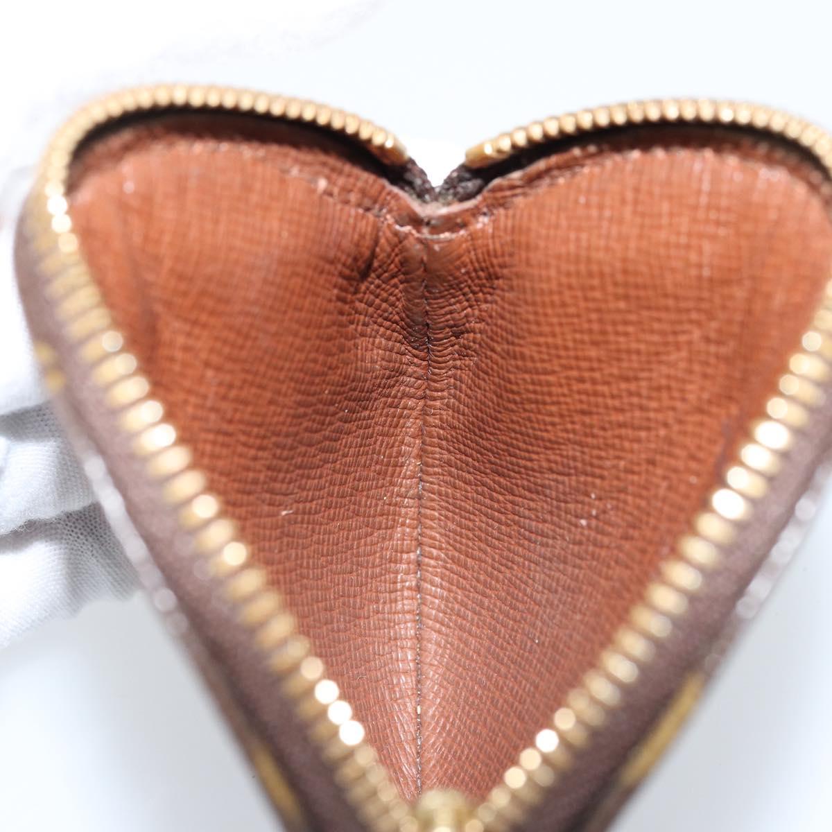 LOUIS VUITTON Monogram Porte Monnaie Round Coin Purse M61926 LV Auth 133225