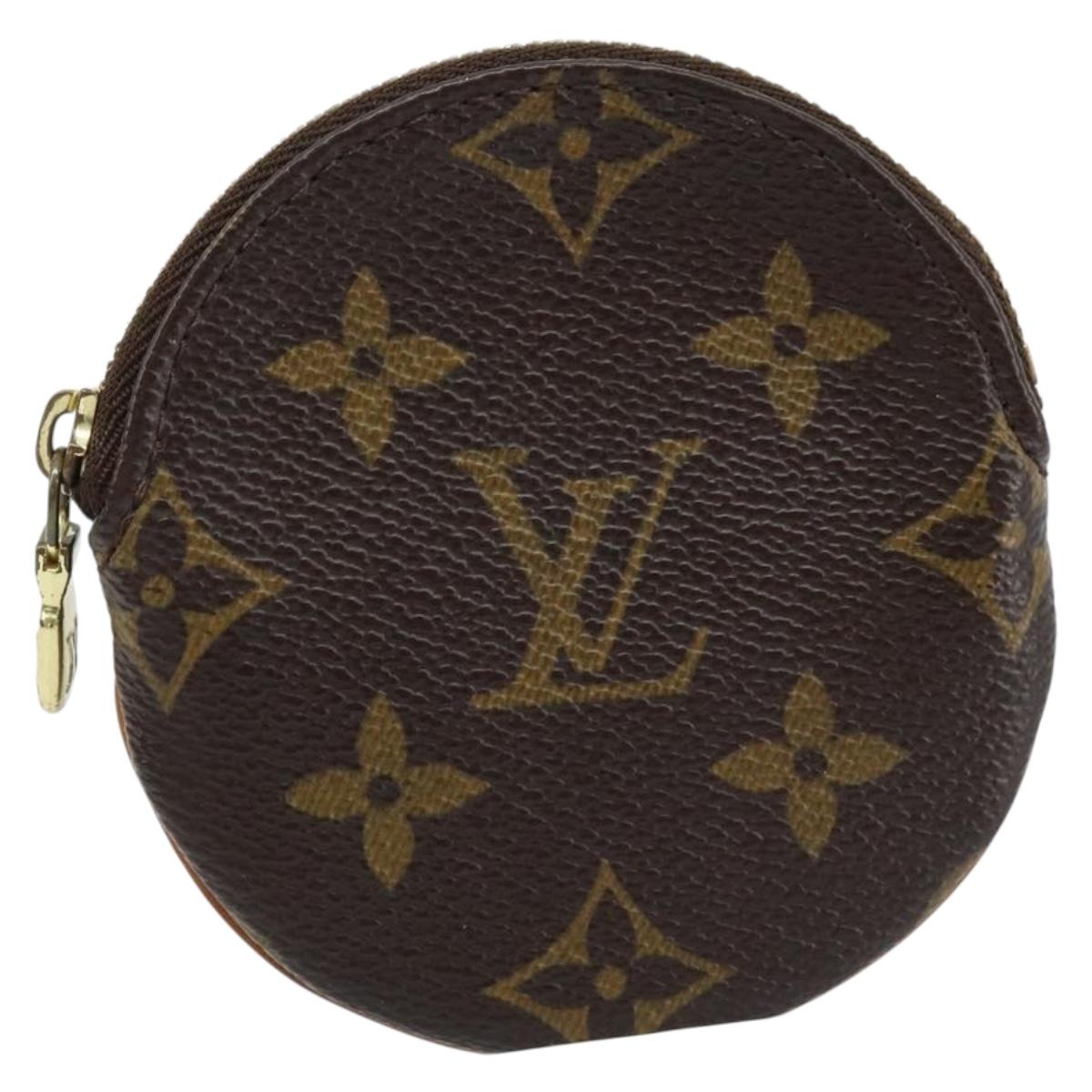 LOUIS VUITTON Monogram Porte Monnaie Round Coin Purse M61926 LV Auth 133225