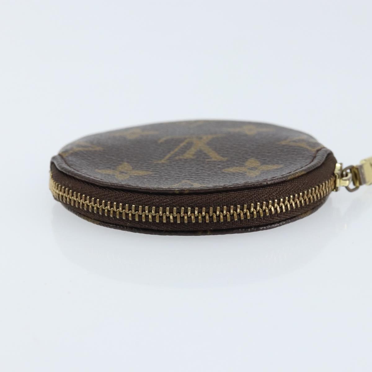 LOUIS VUITTON Monogram Porte Monnaie Round Coin Purse M61926 LV Auth 133225