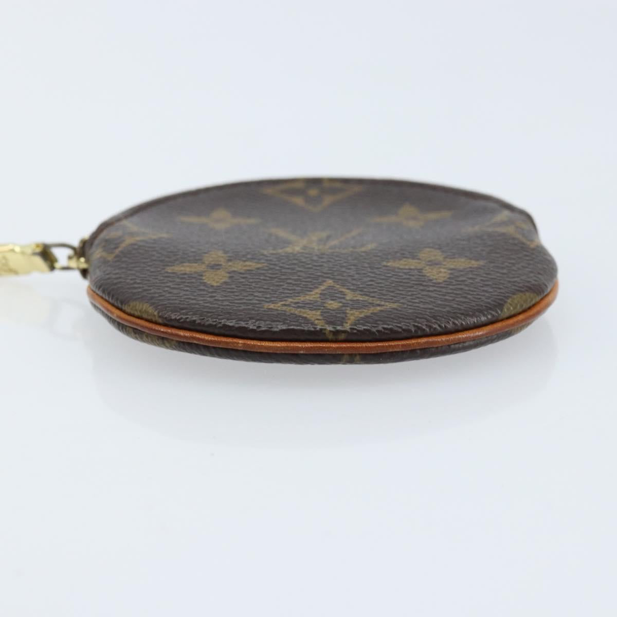 LOUIS VUITTON Monogram Porte Monnaie Round Coin Purse M61926 LV Auth 133225